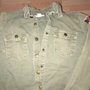 Military forever 21 Jacket shirt